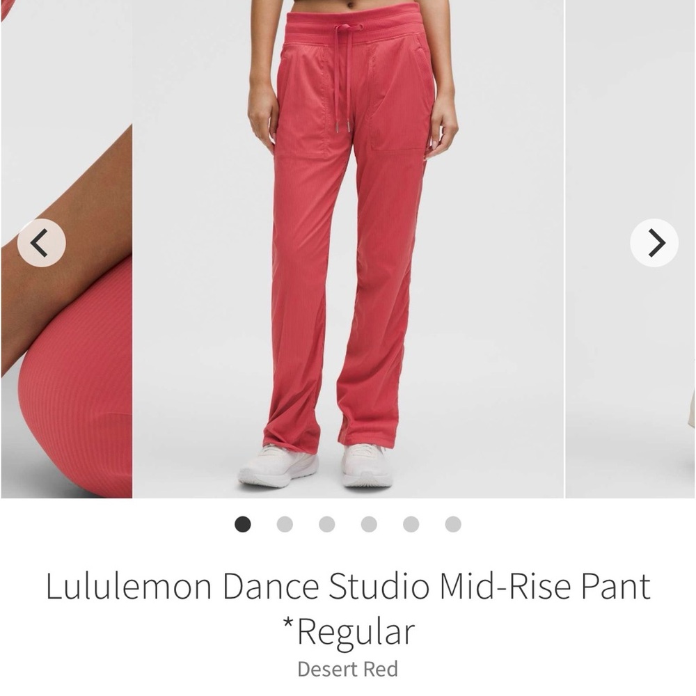 lululemon athletica Women's Mid-Rise Joggers in Desert Red